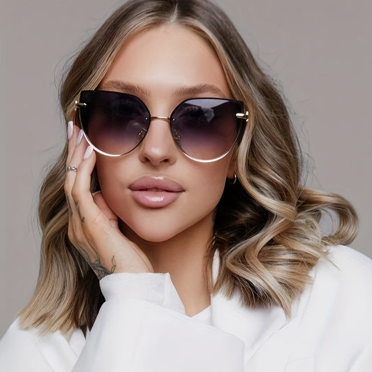 New Trendy Women's Gradient Gray Glasses
